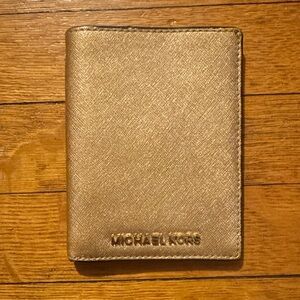 Michael Kors Metallic Passport Holder